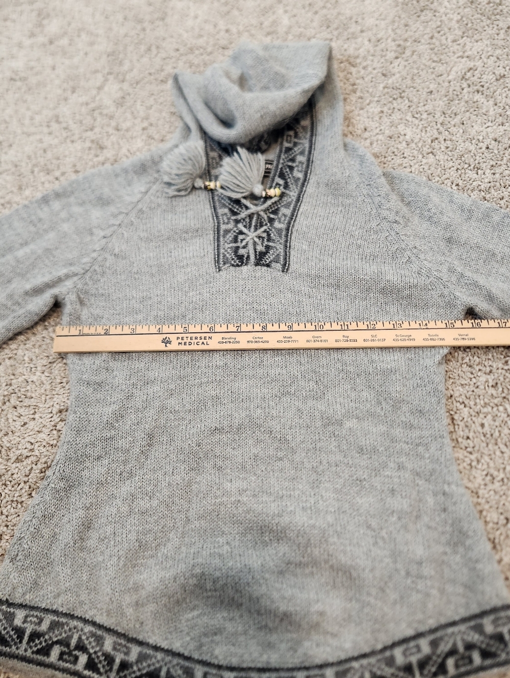 100% Baby Alpaca Pullover/Hoodie Size XS/S - Picture 4 of 5